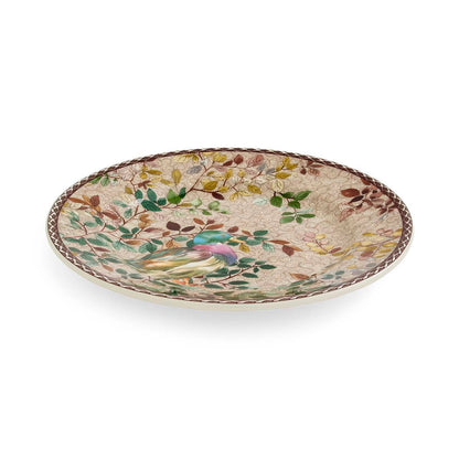 angled view of the mallard duck salad plate