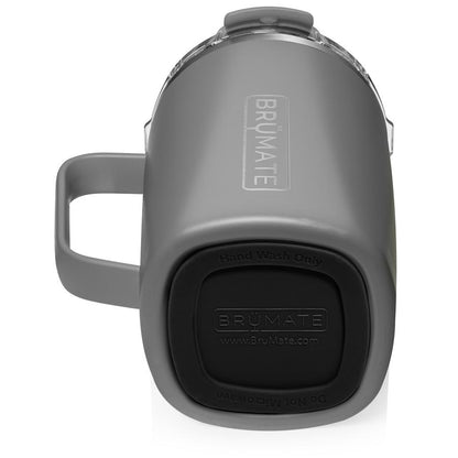 matte gray toddy illustrating the non-slip bottom on a white background