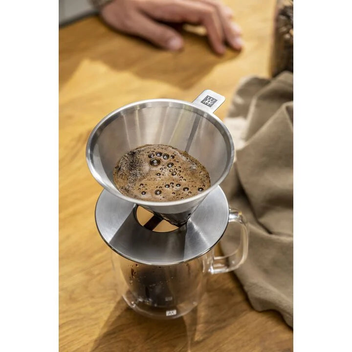 top view of Pour Over Coffee Dripper Set on a table.