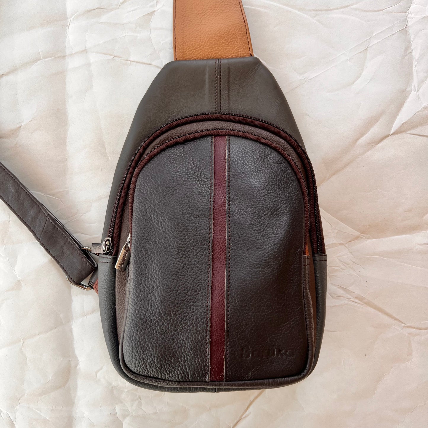 front view of Slate Gregg sling bag.