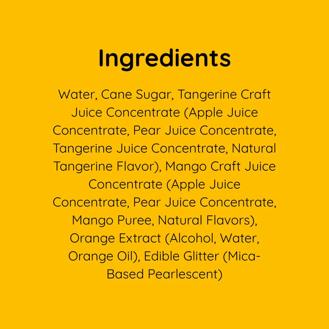 List of ingredients on a yellow background. Call 501-327-2182 for more information.