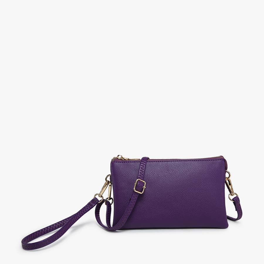 royal purple christine bag on a white background.