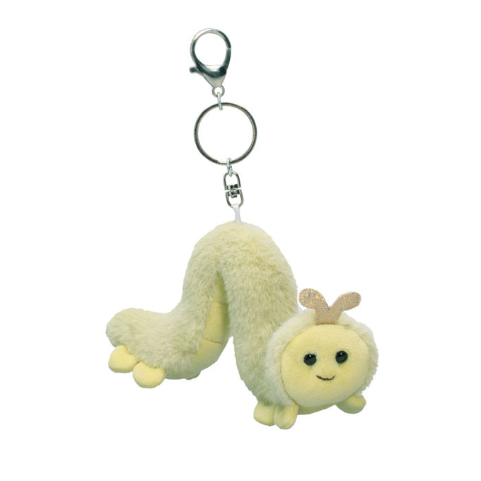 front view of inchwormbag charm