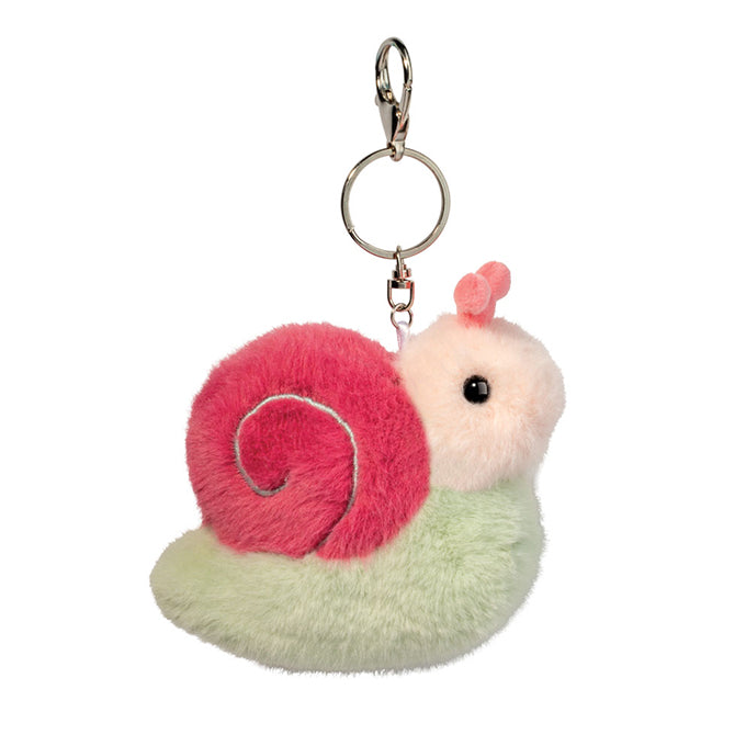 side view of snail bag charm