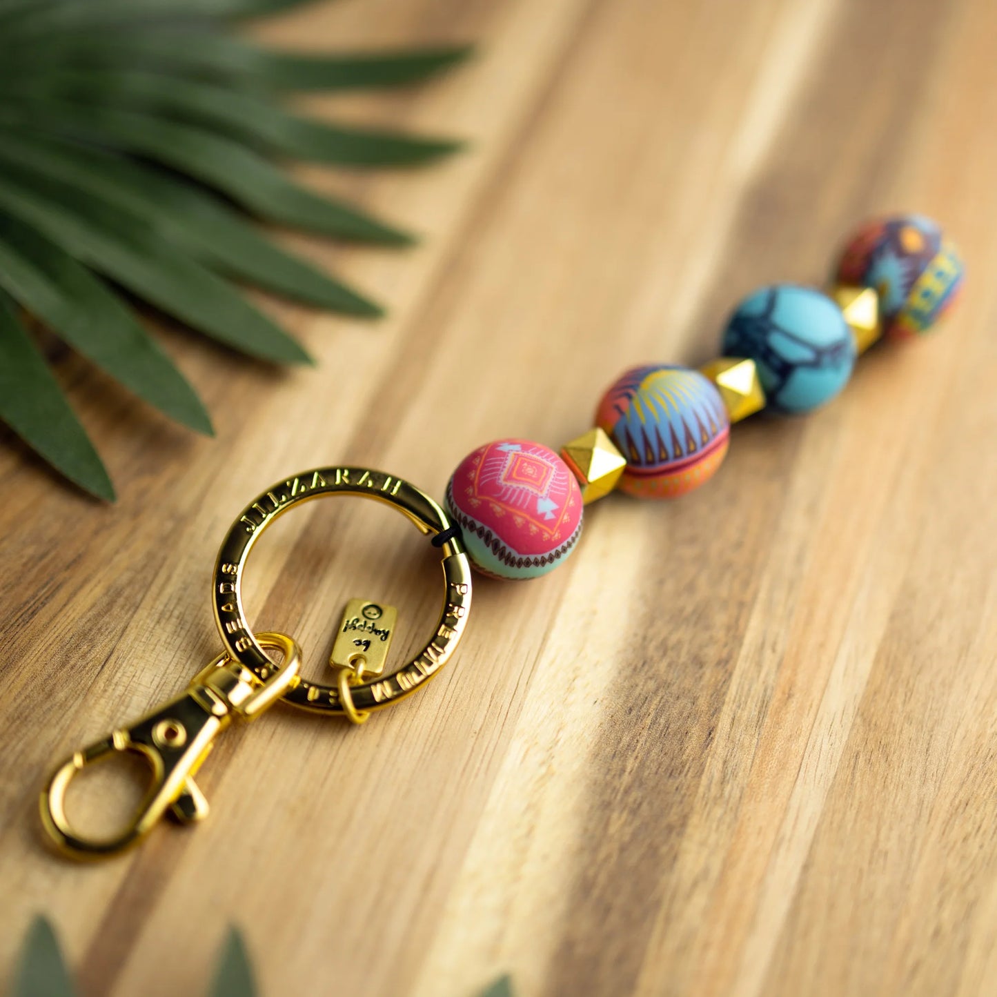 sedona sky Beaded Four-Ball Keychain.