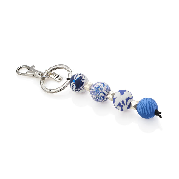 Santorini Four-Ball Keychain on a white background