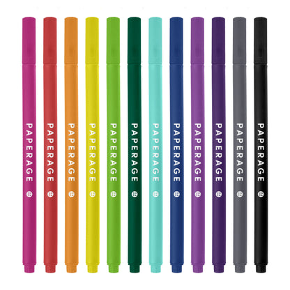 Set of colorful markers with 'Paperage' branding on a white background