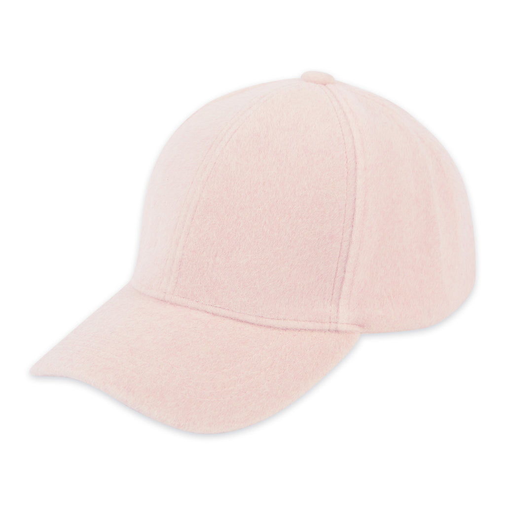 front view of pink Fleece Ball Cap
