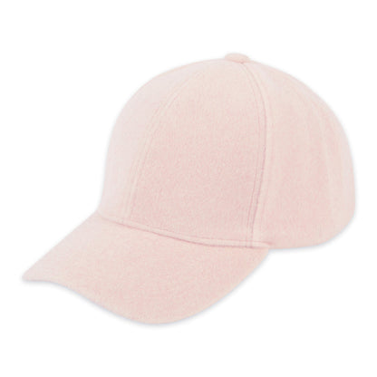 front view of pink Fleece Ball Cap