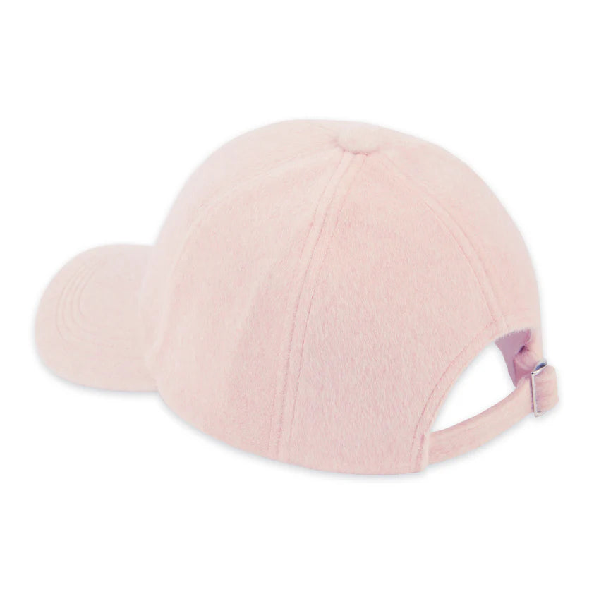 back view of pink Fleece Ball Cap