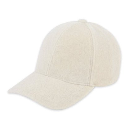 cream Fleece Ball Cap