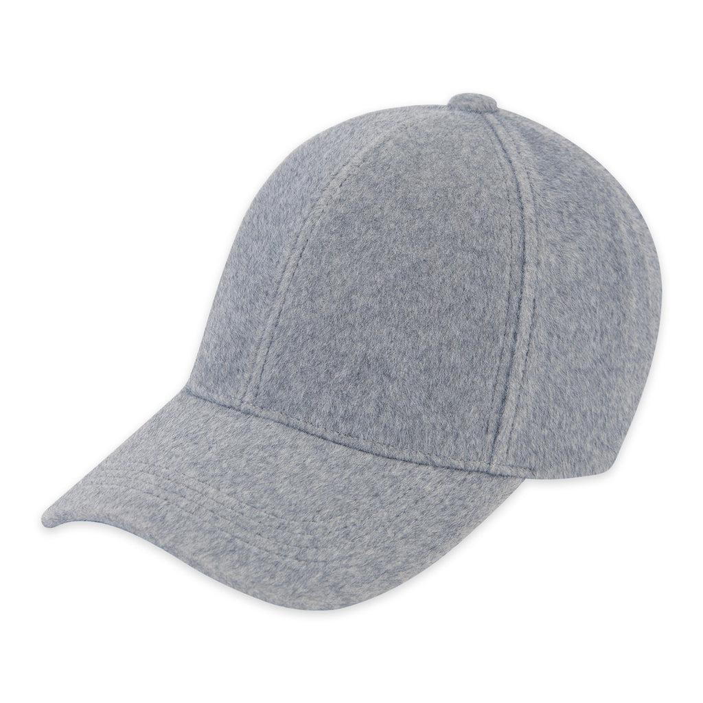 front view of grey Fleece Ball Cap