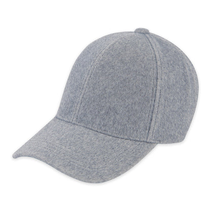 front view of grey Fleece Ball Cap