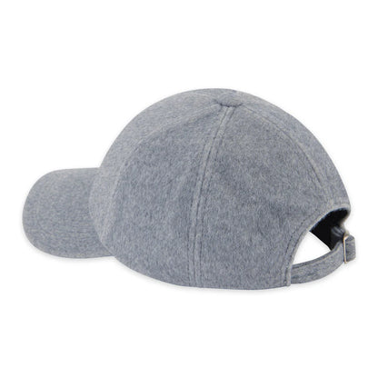back view of grey Fleece Ball Cap