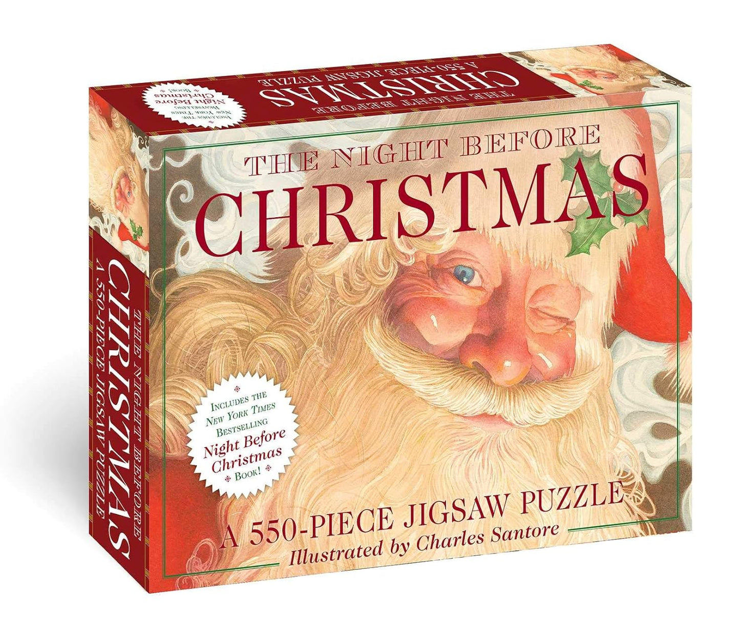 Box of the night before Christmas puzzle and book.