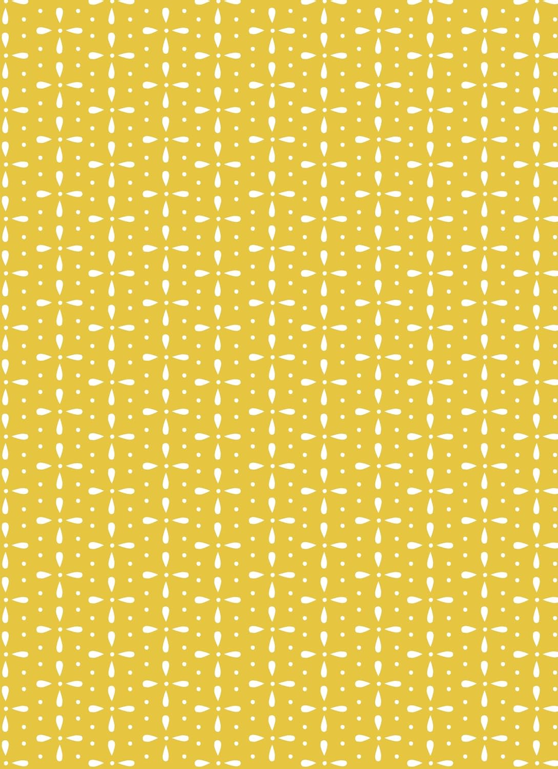 wrapping paper with Yellow background and white abstract pattern