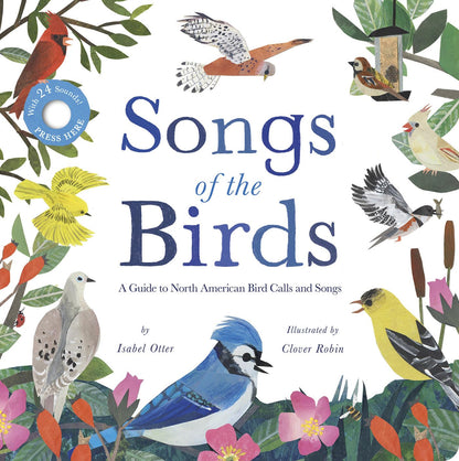 Book cover of 'Songs of the Birds' with illustrations of birds and flowers.