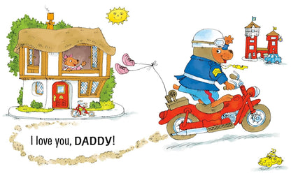 Richard Scarry's Best Daddy Ever book open showing 2 pages