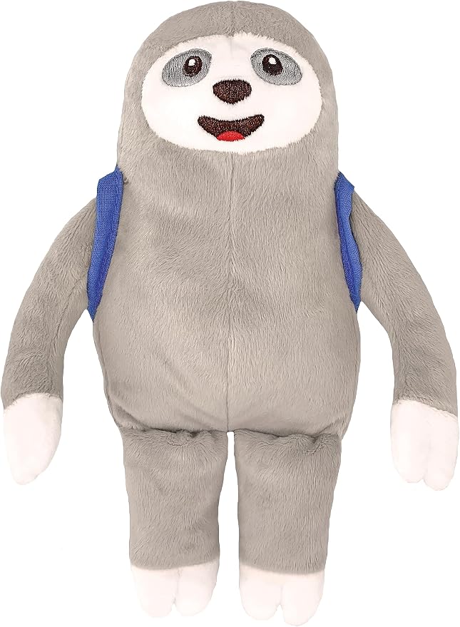 front view of First Day Critter Jitters Plush Toy on a white background