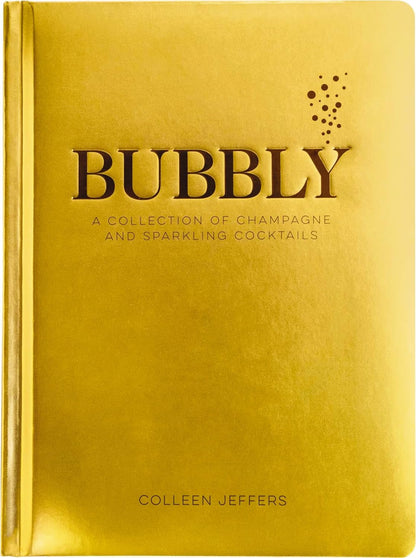 golden front cover of bubbly book.
