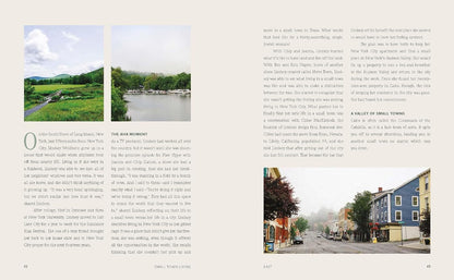 Small Town Living book open showing pages 62 and 63