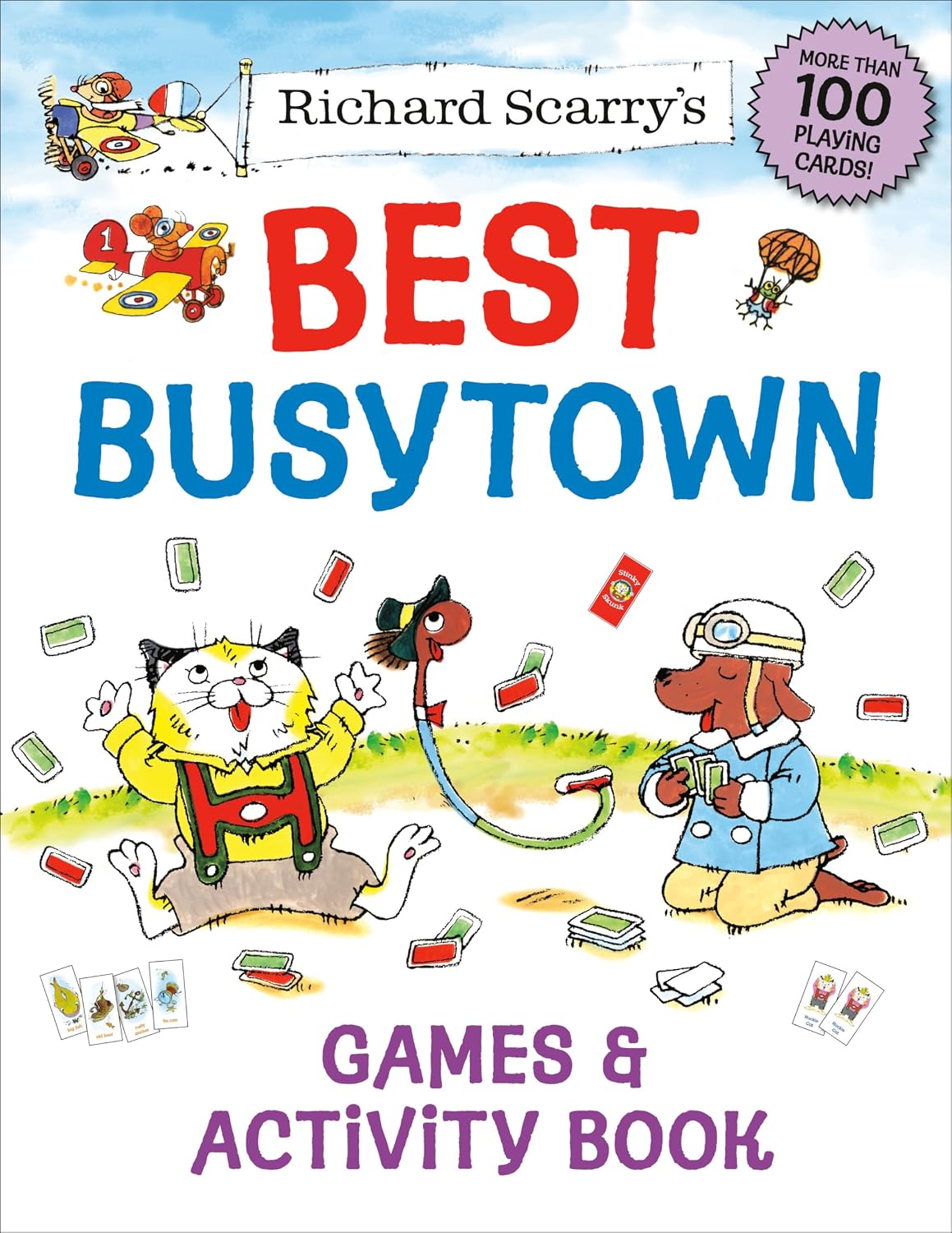 the cover to the Best Busytown Games & Activity Book by Richard Scarry