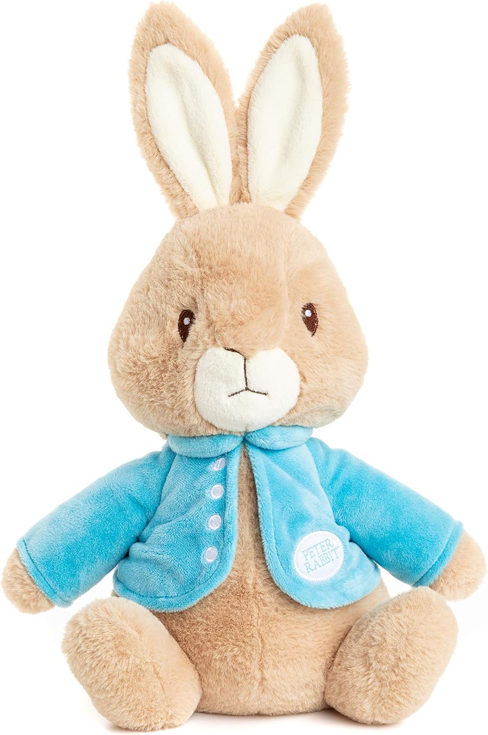 front facing Peter Rabbit Plush Toy on a white background
