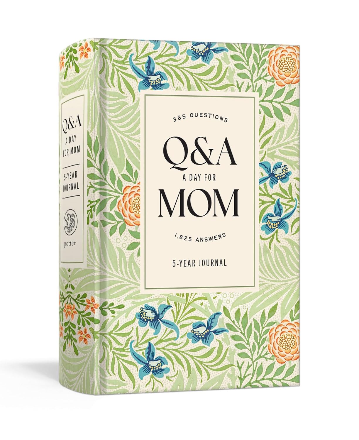green floral book cover with black title text in a tan box