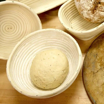 assorted shapes and sizes of dough baskets.