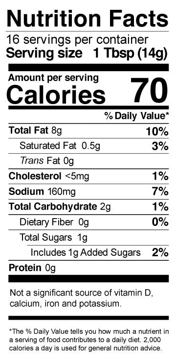 Nurtrition facts. Please call 501-327-2182 for more information.