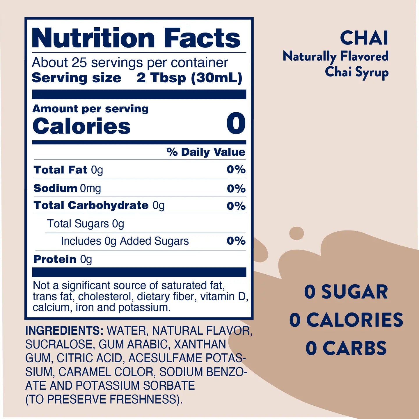 Nutrition facts on product label. Call 501-327-2182 for more information.
