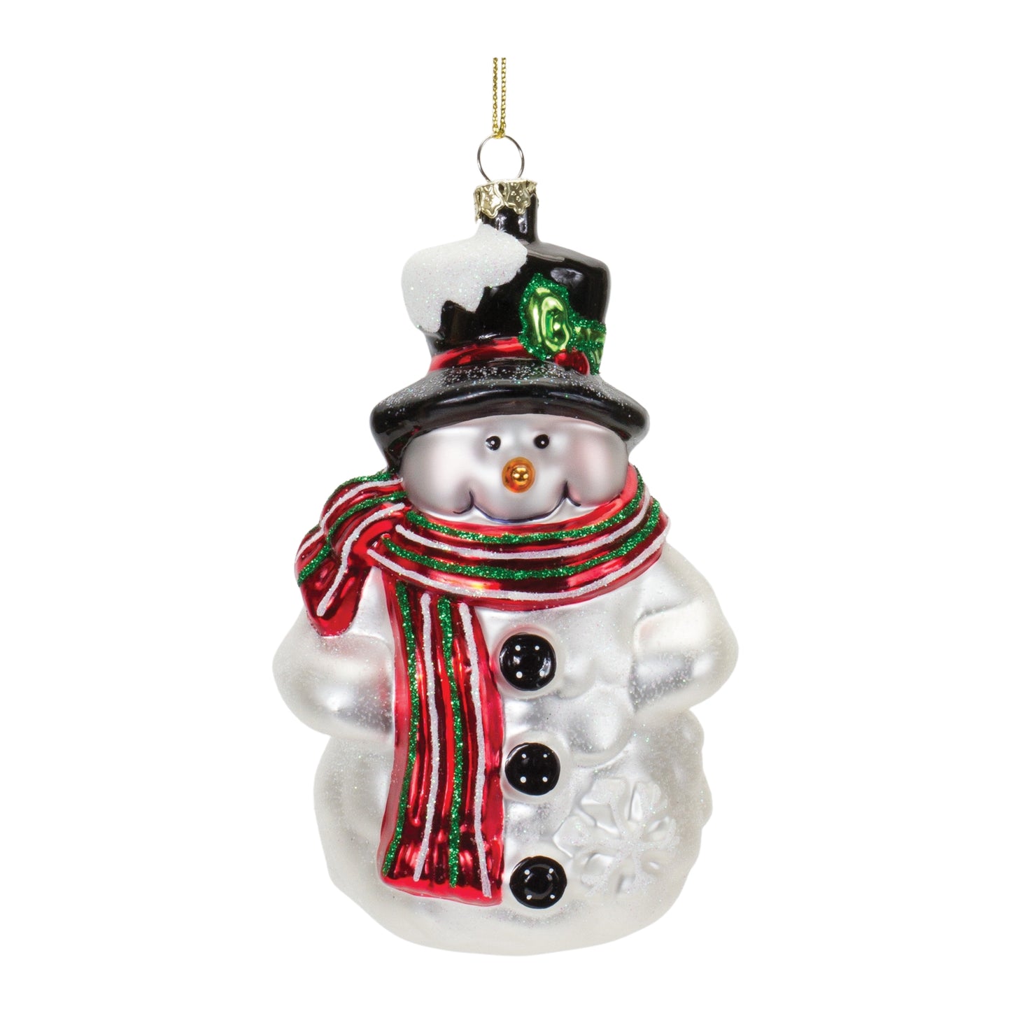 Melrose - Snowman with Scarf Ornament