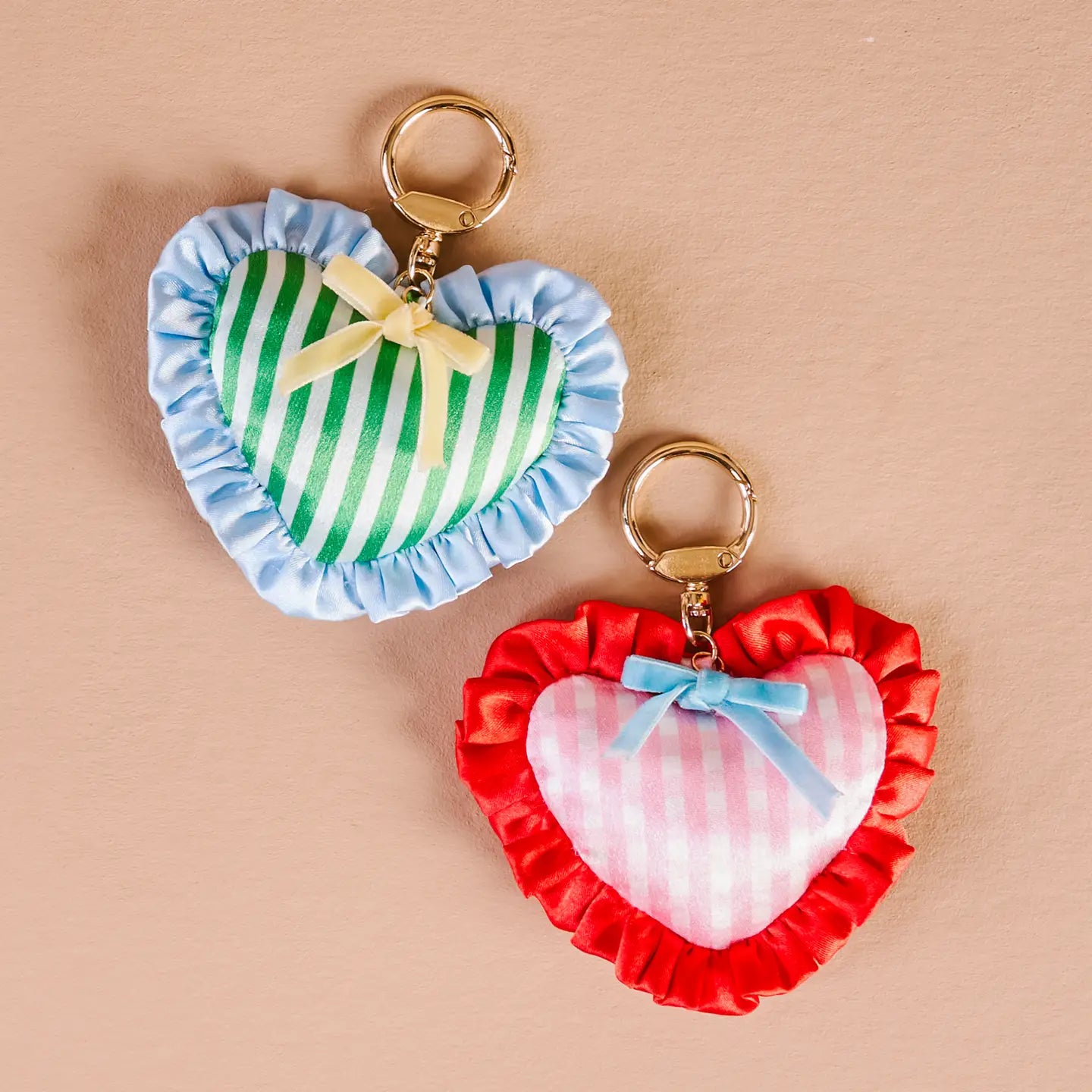 2 colors of Puffy Heart Bag Charms