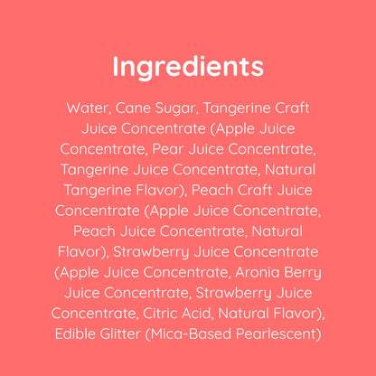 List of ingredients on a pink background. Call 501-327-2182 for more information.
