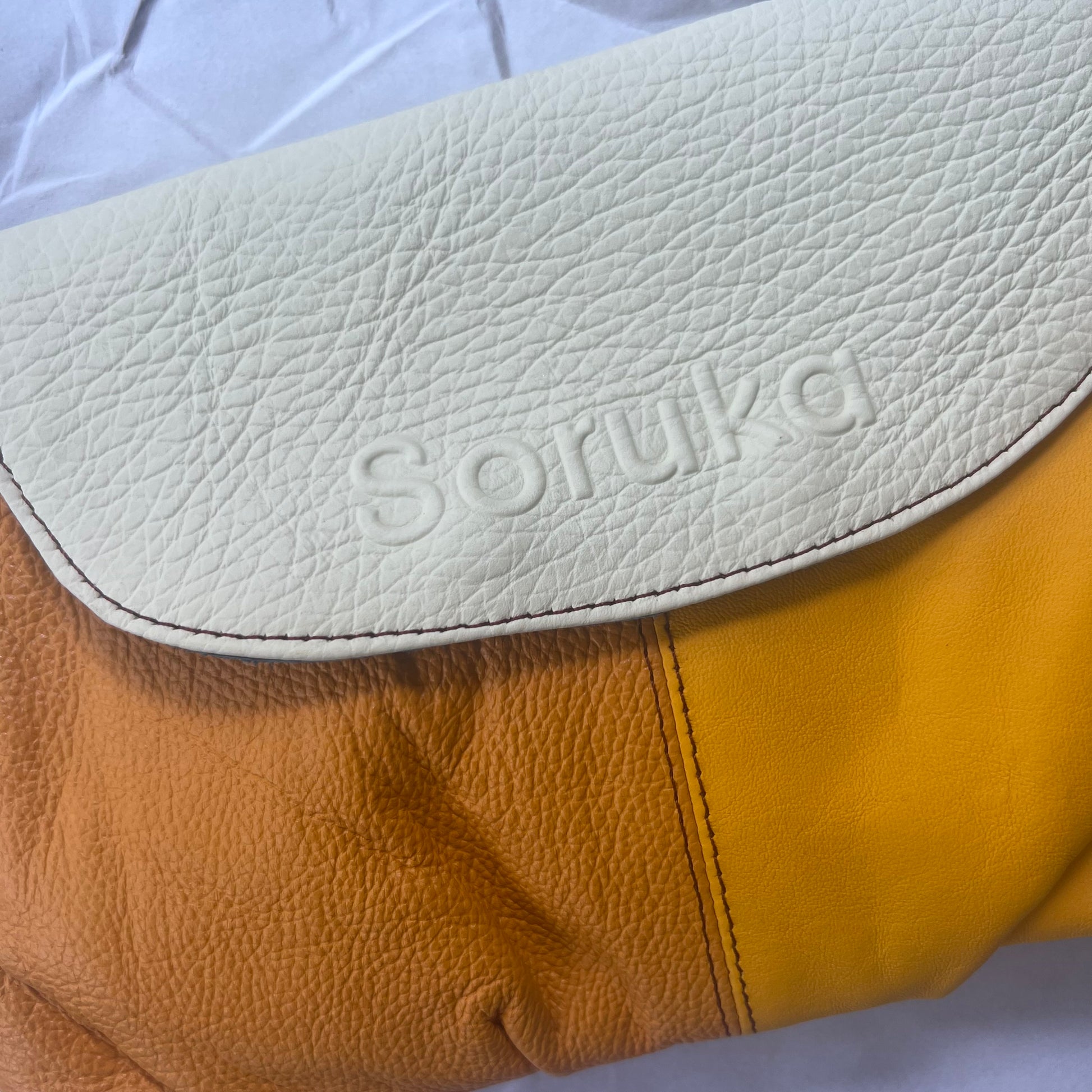 close-up of sunshine Gianna Crossbody Purse