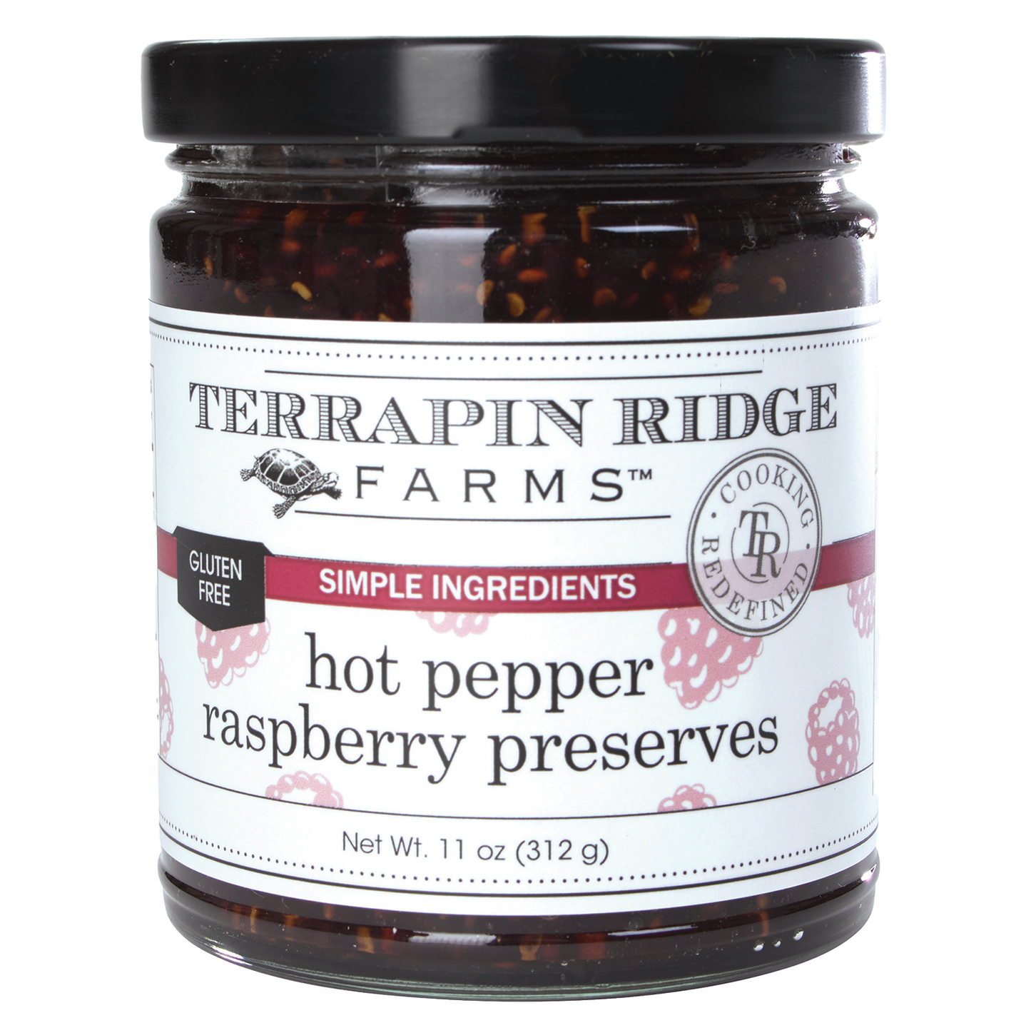 jar of Hot Pepper Raspberry Preserves. 