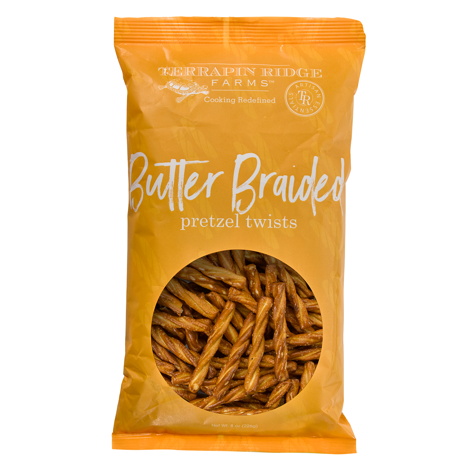 bag of Braided Butter Pretzel.