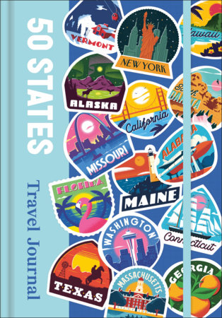 Journal cover featuring state patches and white and blue title text
