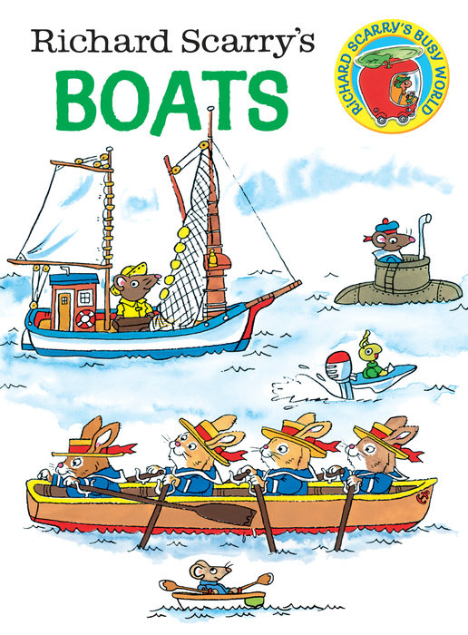 front cover of boats book with illustrations of various boats.