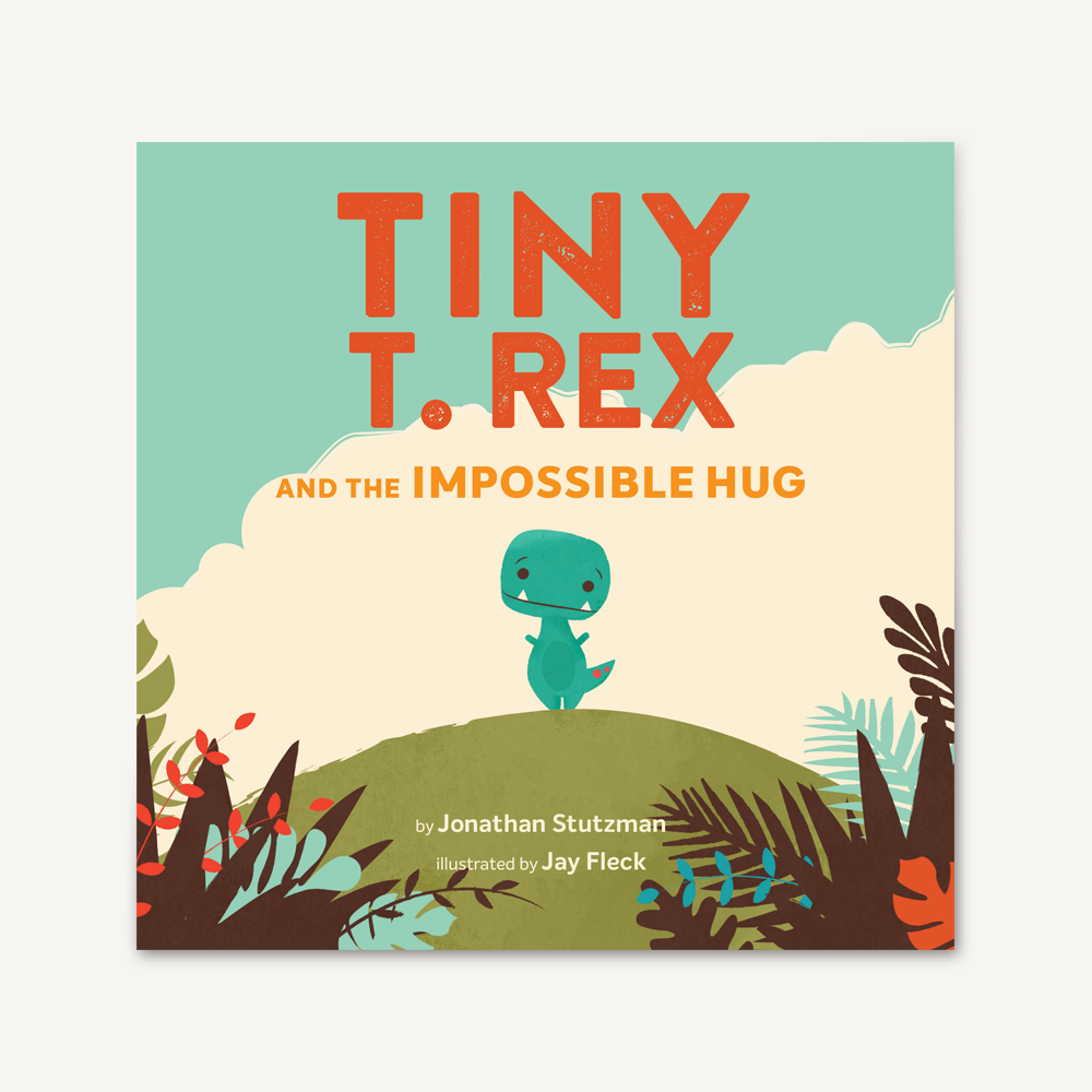 book cover for Tiny T. Red and the Impossible Hug on a whtie background