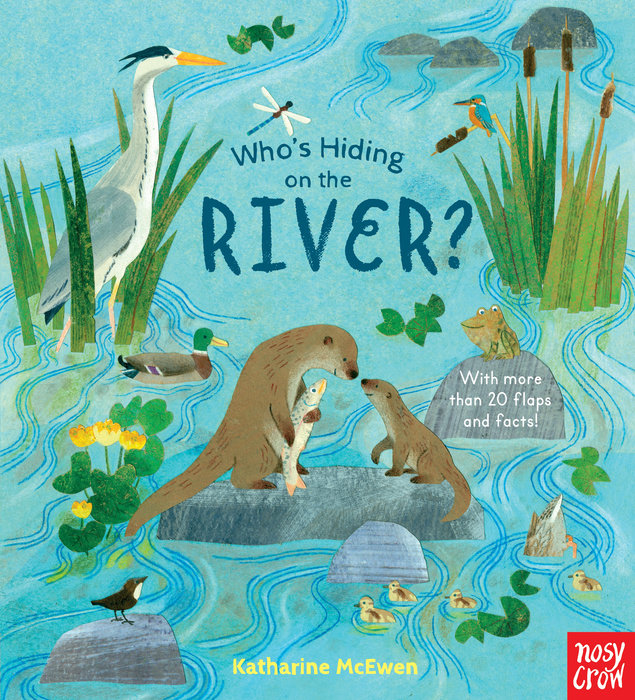 front cover of river book with illustrations of river animals.