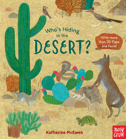 front cover of desert book with illustration of desert life.