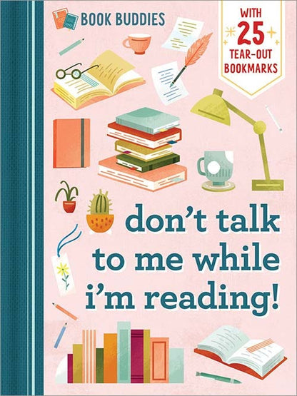 book cover featuring images of reading related items