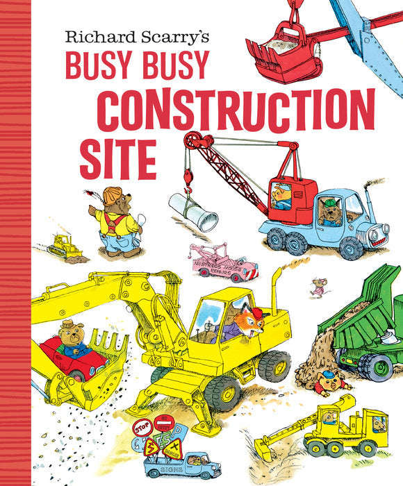 front cover of construction book with illustration of a construction zone.