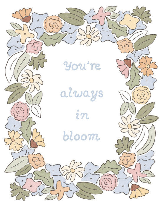 you're always in bloom card