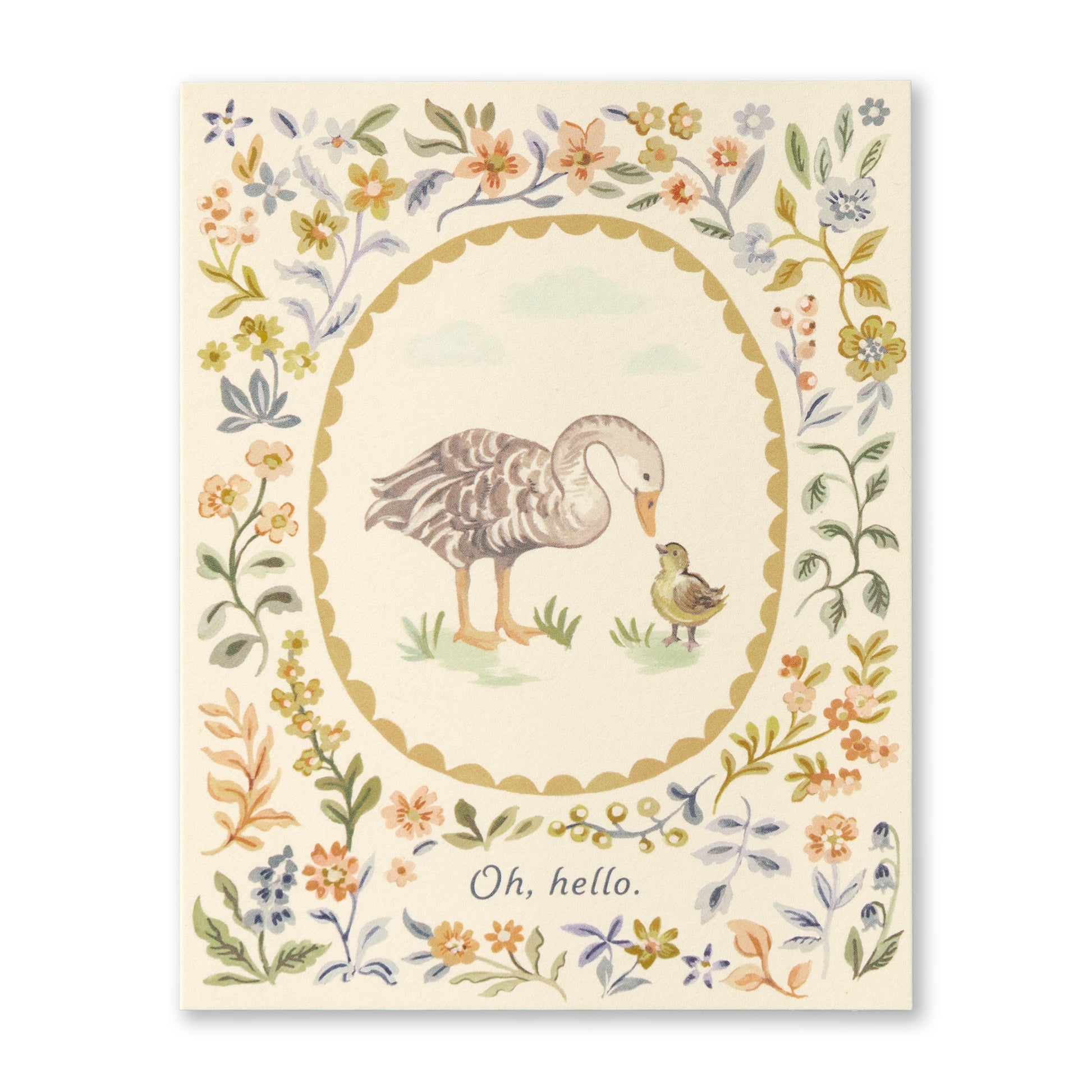 front of oh hello card