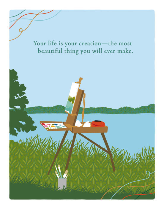 front view of life is your creation card