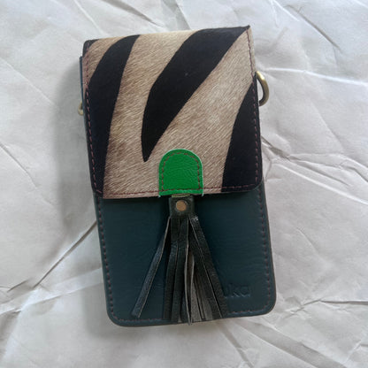 deep teal Gia Phone Bag