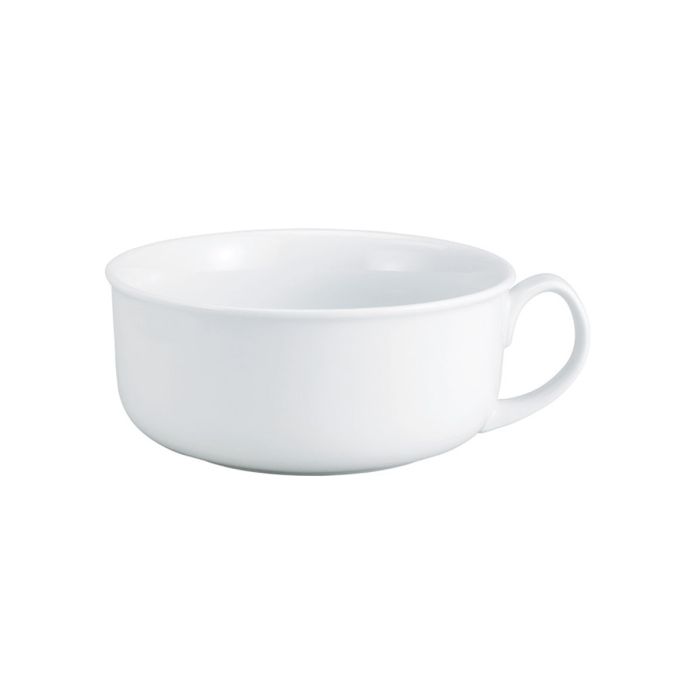 oversized white porcelain mug on a white background