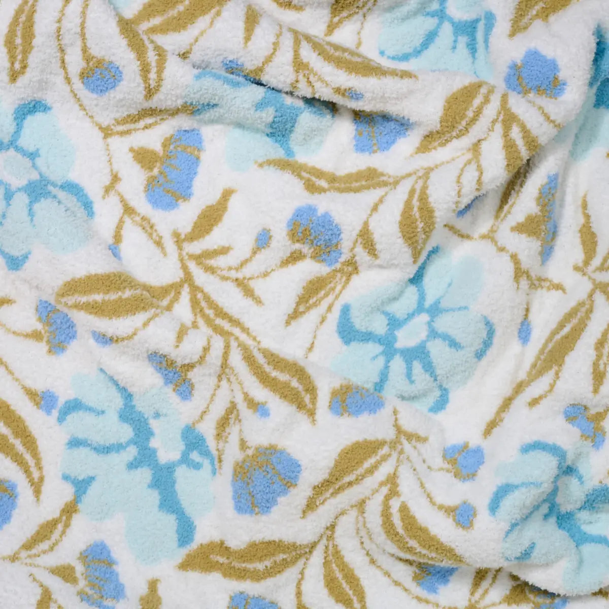close-up of Floral patterned blanket